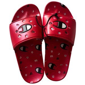 Champion IPO Circular Slides Scarlet Red – Rare Logo Style Women’s Size 6